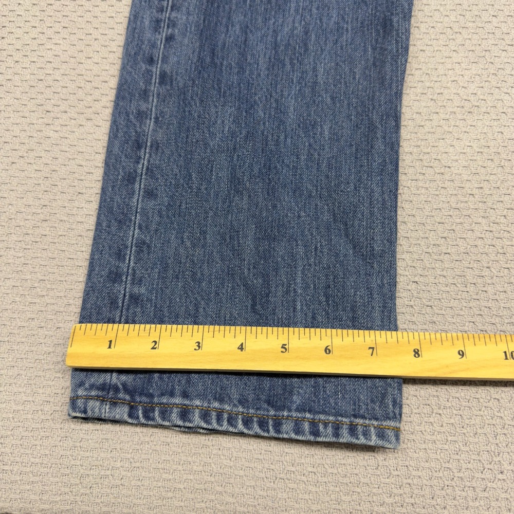 Filson Jeans Mens 34x34 Blue Denim Rail Splitter Made in USA 5 Pocket Workwear - Picture 9 of 10